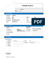 Informe Tecnico: 1. Datos Del Equipo