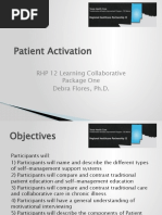 Patient Activation: RHP 12 Learning Collaborative Package One Debra Flores, PH.D