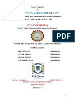 Ground Water Depletion