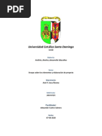 Ensayo Sobre Elementos Fundamentales para Formular y Diseñar Un Proyecto Educativo