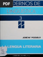 Pozuelo Yvancos, José María - La Lengua Literaria PDF