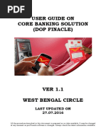 User Guide On Core Banking Solution (Dop Finacle) PDF