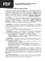 2 Bachillerato. Tema 2. Relaciones Semanticas