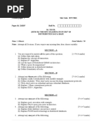 M. Tech. (Sem-Ii) Theory Examination 2017-18 Distributed Data Base