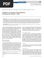 Validation of Powder X-Ray Diffraction