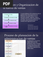 Planeacion y Organizacion de La Fuerza de Ventas