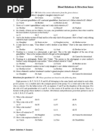 Unit - 2 Blood Relations (Family Tree) and Direction Based Problems