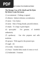 The Strange Case of DR Jekyll and MR Hyde by Robert Louis Stevenson