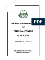 Punjab Delegation of Financial Powers Rules PDF