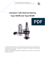 Indicators With External Spring Type 30/2M and Type 50/2M: Präzisionsmesstechnik Baewert GMBH