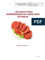 Plan Haccp para Hamburguesa de Carne Bajo en Grasa - Final