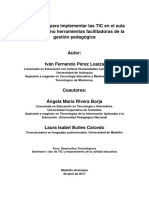 Estrategias para Implementar Las TIC en El Aula de Clase Como Herramientas Facilitadoras de La Gestión Pedagógica