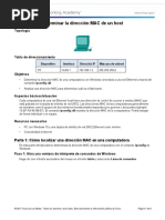 3.2.2.4 Lab - Determine The MAC Address of A Host