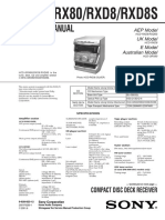 Service Manual: HCD-GRX80/RXD8/RXD8S