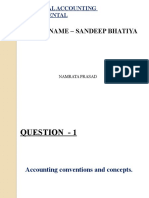 Faculty Name - Sandeep Bhatiya: Financial Accounting Fundamental