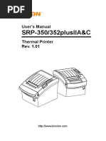 Srp-350/352Plusiia&C: User'S Manual