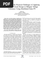 Overcoming The Practical Challenges of Applying Steinmetz Circuit Design To Mitigate Voltage Unbalance Using Distributed Solar PV