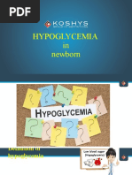 Hypoglycemia in Newborn