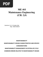 Lecture No 12 Maintainability