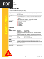 Sikafloor - 89: 2-Part Water Based Epoxy Coating