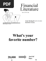Financial Literature: Zoom Meeting Id: 367 153 1923 Password: Finsem