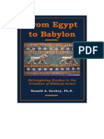 FROM EGYPT TO BABYLON Reimagining Exodus PDF