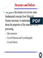 Crystal Structure Defects