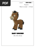 Baby Unicorn: Level 7 8 Parts Time To Create 13 Hour