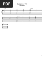 Cadences V-I: 3 Note Chords