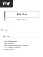 Biopython: Ahmed G. A. Ali