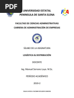 Sílabo de Logística Distribución 2019-2