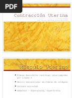 Fisiología de La Contracción Uterina