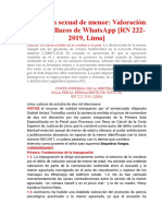 Violación Sexual de Menor