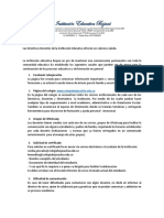 Circular A Padres Sobre Canales de Comunicación