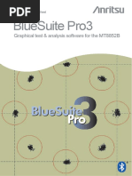 Bluesuite Pro3: Graphical Test & Analysis Software For The Mt8852B