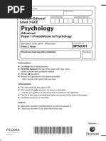 Psychology: Pearson Edexcel Level 3 GCE