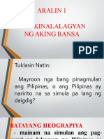 Aralin 1 Ang Kinalalagyan NG Aking Bansa