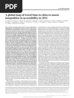 Letter: A Global Map of Travel Time To Cities To Assess Inequalities in Accessibility in 2015