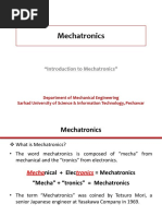 Week 1 (Mechatronics)