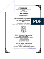 Syllabus: Automobile Engineering