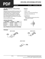 RFD15P05, RFD15P05SM, RFP15P05: 15A, 50V, 0.150 Ohm, P-Channel Power Mosfets Features