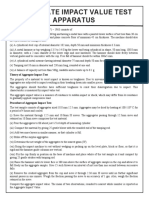 Aggregate Impact Value Test Apparatus