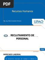 Recursos Humanos: Mg. Ing. Pablo Granados Porturas