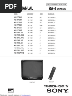 Service Manual BA-4: Trinitron Color TV