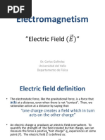 Electromagnetism: "Electric Field ( ) "