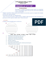 Uso de La J y G para Cuarto Grado de Primaria