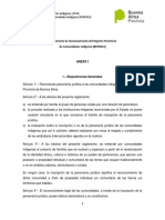 Reglamento de Funcionamiento Del Registro Provincial de Comunidades Indígenas (REPROCI)