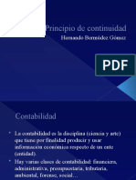 Principio de Continuidad: Hernando Bermúdez Gómez