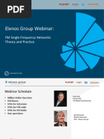 Elenos Group Webinar:: FM Single Frequency Networks Theory and Practice