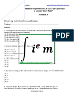 Actividades Complementarias Al Curso para Presentar El Examen GMAT-PAEP Problems II